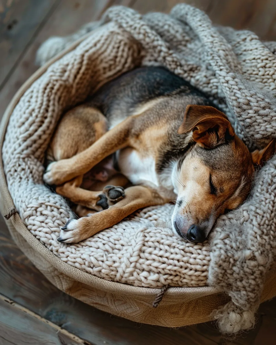 Hund braucht mehr Ruhe im Herbst, Hund schläft deutlich mehr